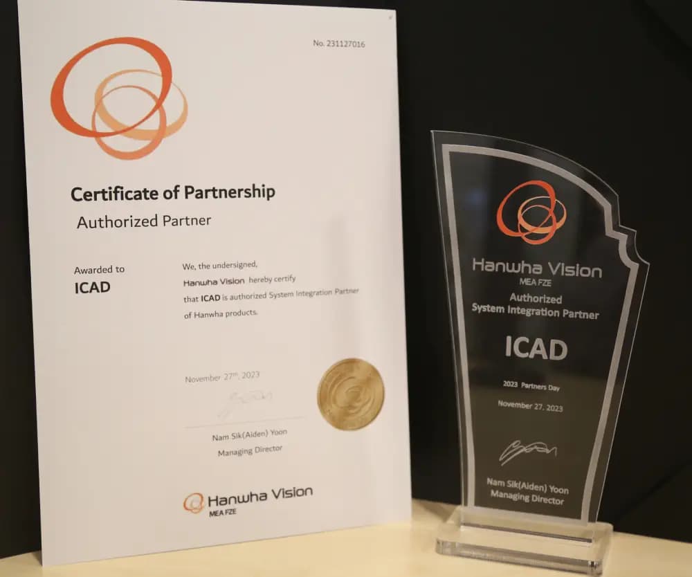 Hanwha Vision awarded ICAD as authorized System Integration Partner of Hanwha products for 2023
