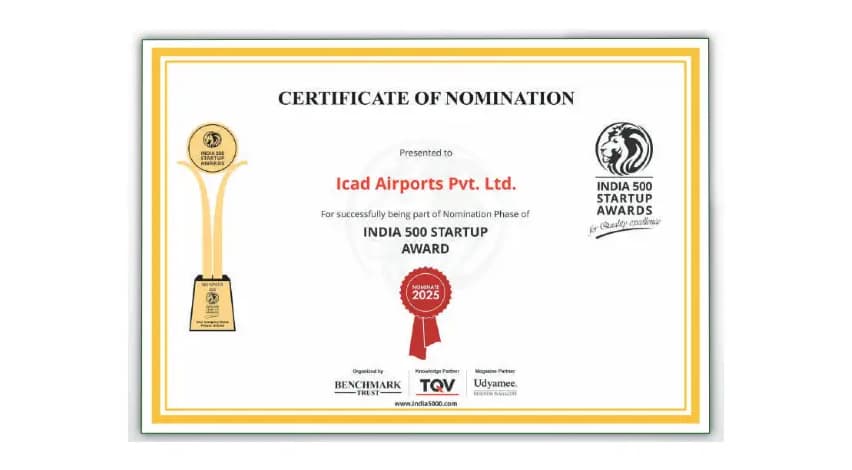 ICAD Received India 500 Startup Award 2025